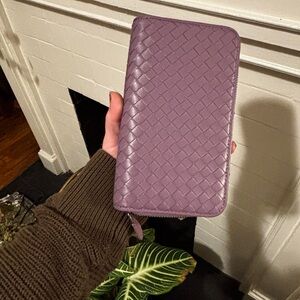 Bottega Veneta Lilac Leather Wallet NWOT
